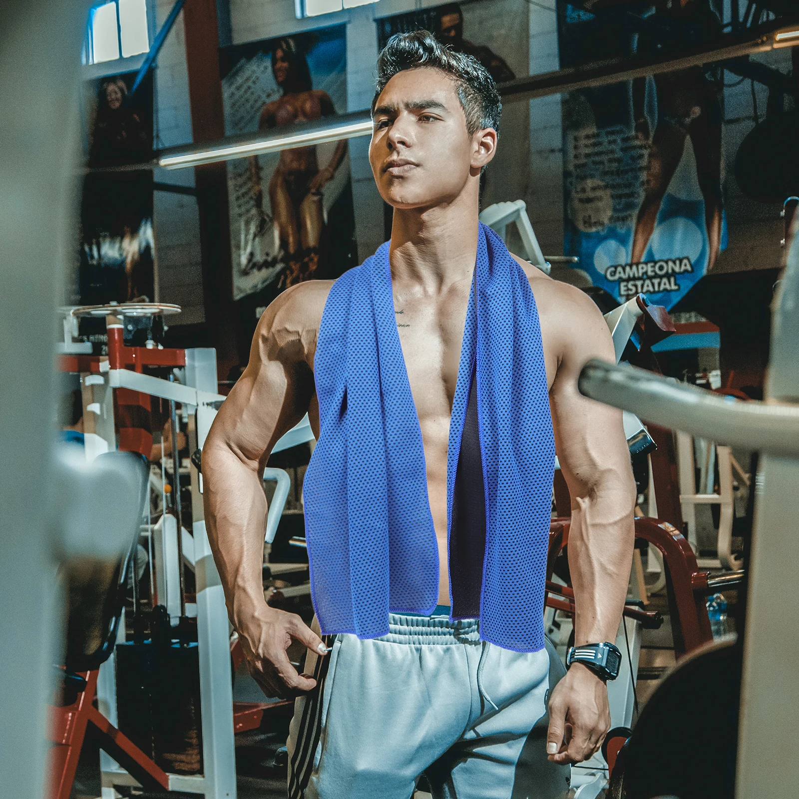 

4 Pcs Cold Towel Microfiber Breathable Cooling Towels Comfortable Ice Polyester Instant Man Practical -friendly