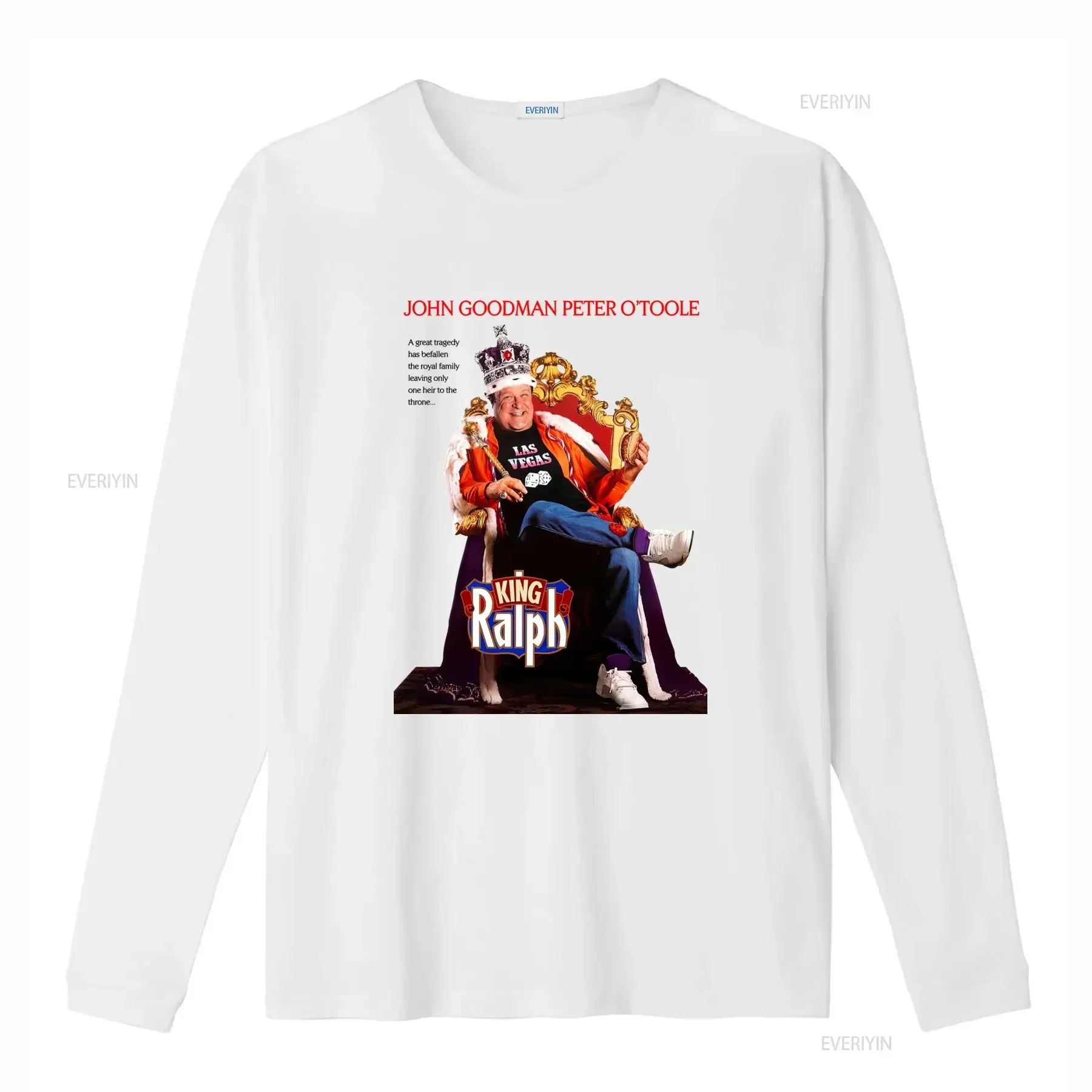 King Ralph John Goodman Peter O'toole Comedy Movie Fan T Shirt Las Vegas Design Royal Theme Comfortable Fit vintage Washed