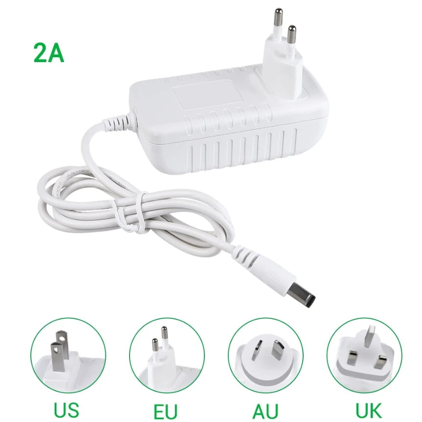 

3V 5V 12V 1A 2A 3A AU US UK EU DC power adapter 5.5*2.5MM Monitor regulation charger adaptor Supply 1M