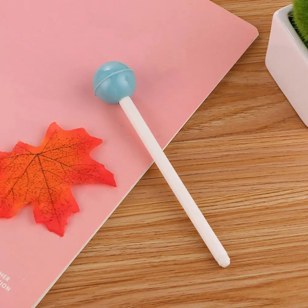 Novedoso bolígrafo de Gel con diseño de girasol, juego de bolígrafos de Gel vibrantes de 0,5mm, tinta de Piruleta de punta fina, suministros de escritura para la escuela y la Oficina, coloridos