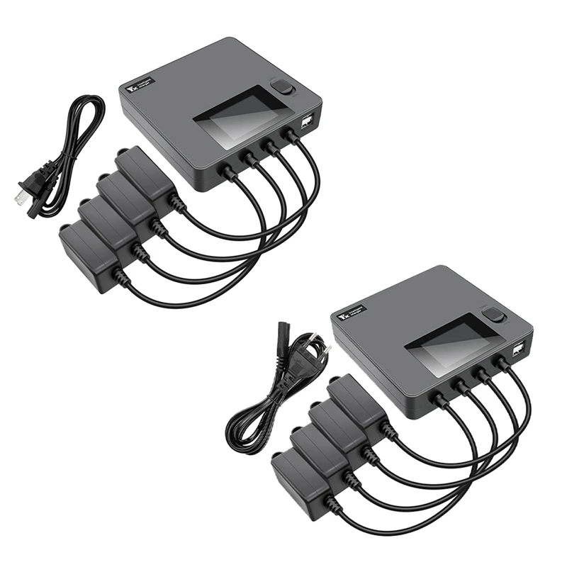 

6-In-1 Digital Display Battery Charger For Mini 3 Pro Drone Battery Charging Hub Fast Smart Charger With USB