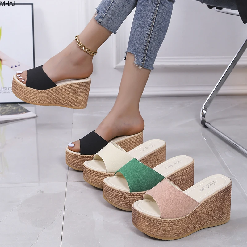 Shoes for Women 2024 Brand Women's Sandals Peep-Toe Shoes Woman High-Heeled Platfroms Casual Wedges for Women Slippers Zapatos