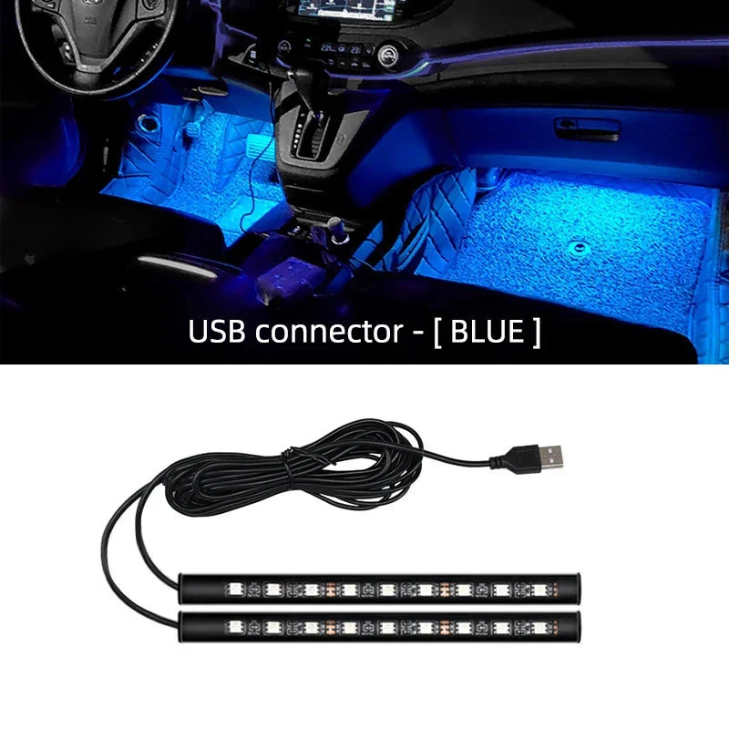 Single Color 18 LEDs Car Interior Ambient Light, LED Footwell Seat Lighting, Multipurpose Atmosphere Decor Lamp for Vehicle & Ho