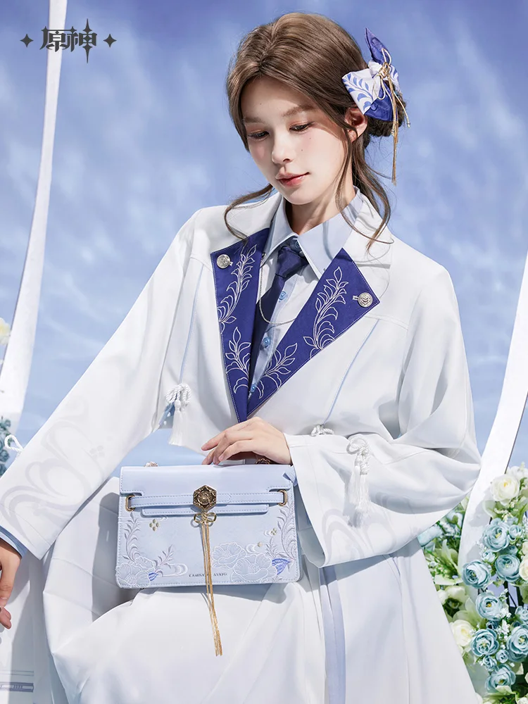 Pre-sale MiHoYo Official Kamisato Ayato Tassel Chain Bag Women Fashion Shoulder Messenger Bag Cosplay Accessories Birthday Gift