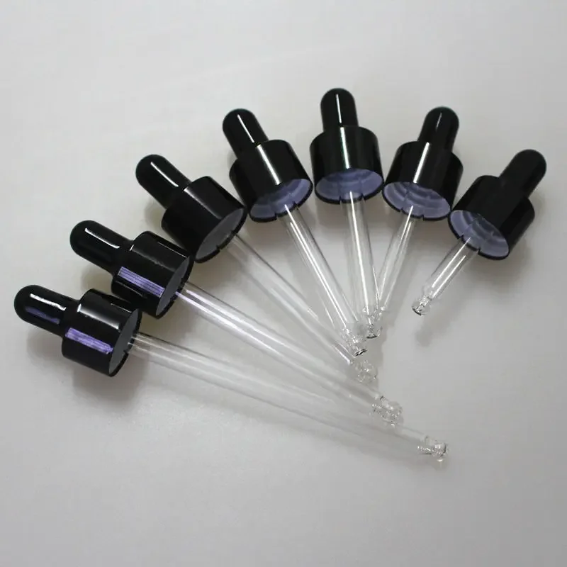 

100pcs/lot Glass Pipette Aluminum Dropper Lid with Latex Head Match with 5ml\10ml\15ml\20ml\30ml\50ml\100ml Essential Oil Bottle