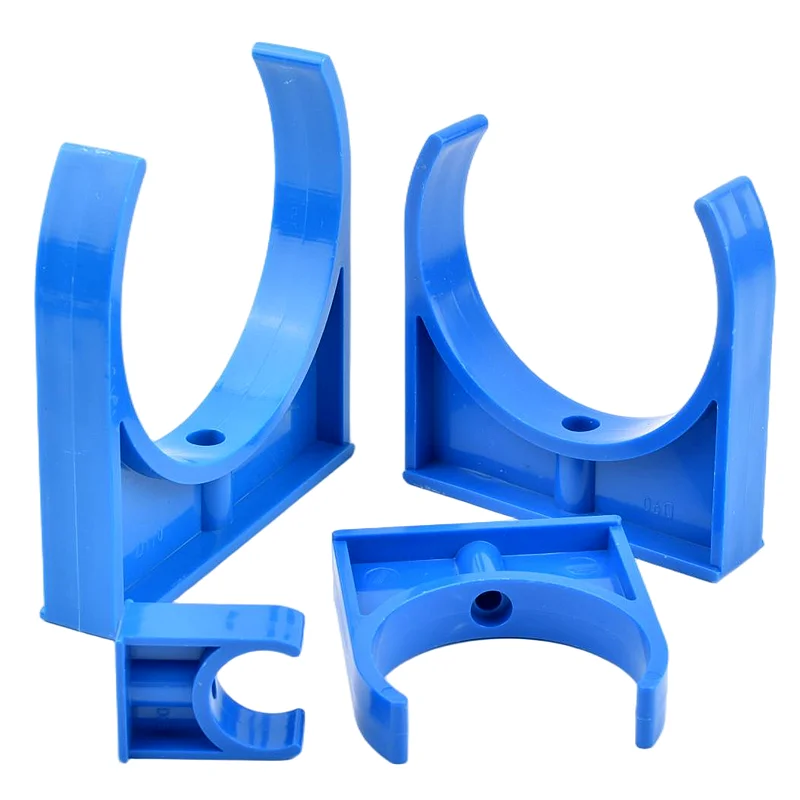 2~5 Pcs Blue PVC Pipe Clamp 20~110mm Pipe Clamp Connector Pipe Fixing Joint Aquarium Fish Tank DIY Water Pipe Fixed Clip