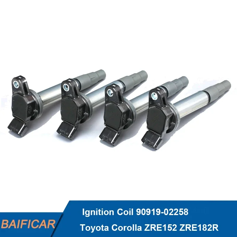 Baificar Brand New Genuine Ignition Coil OEM 90919-02258 For Toyota Corolla ZRE152 ZRE182R 2ZR-FE Matrix Prius Scion IM xD 1.8L