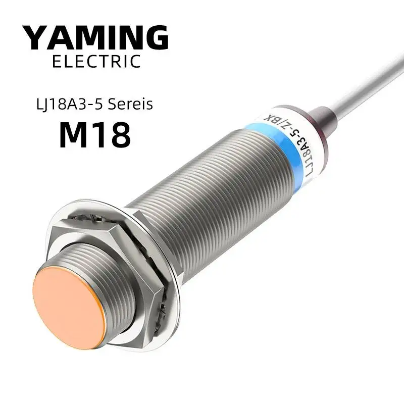

M18 Inductive Proximity Switch Sensor 24V DC 3-Wire PNP Normally Closed For Industrial Automation LJ18A3-5-J/DZ