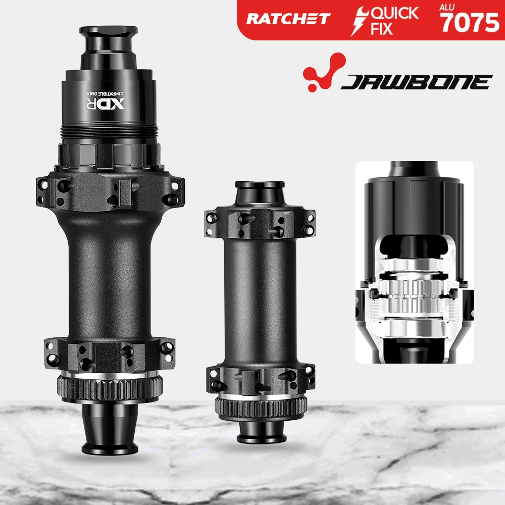 

Jawbone Ultralight Road Bike Hubs 24H Ratchet Disc Brake 12x142mm 36T Racing Hubset XDR HG Compatible High-Performance Cycling