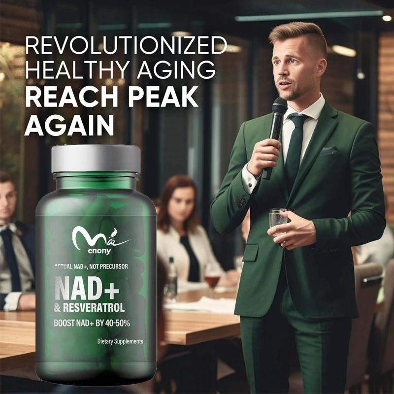 

NAD+supplements, NAD+and resveratrol supplements, maximum absorption, supports cellular energy, anti-aging, 60 softgel capsules