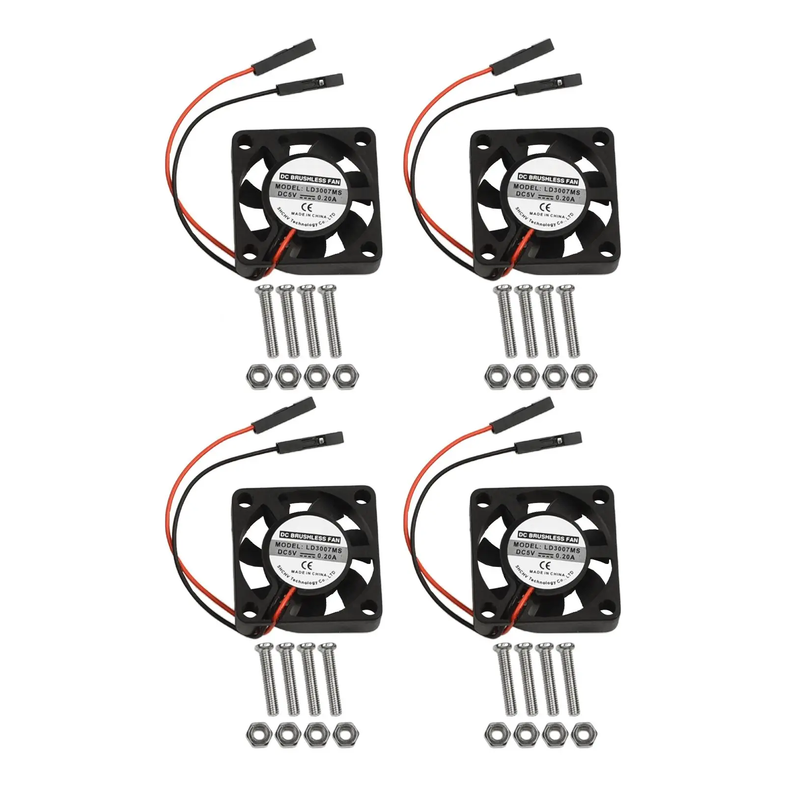 Cooling Fan For Raspberry Pi Fan Motor Compact Cooling Fan Black 5V Cooling Fan Wide Compatibility Low Noise Level