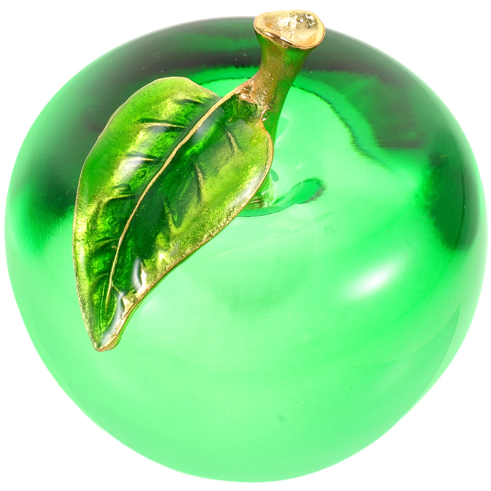 

Vivid Crystal Apples Ornament Lifelike Decor Home Bedroom Living Room Festival Xmas Gift Crystal Apples Adorns