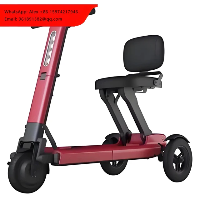 Folding Three-wheeled Smart Electric Bike Mobility Scooter Elderly Wheelchair For Disabled Person