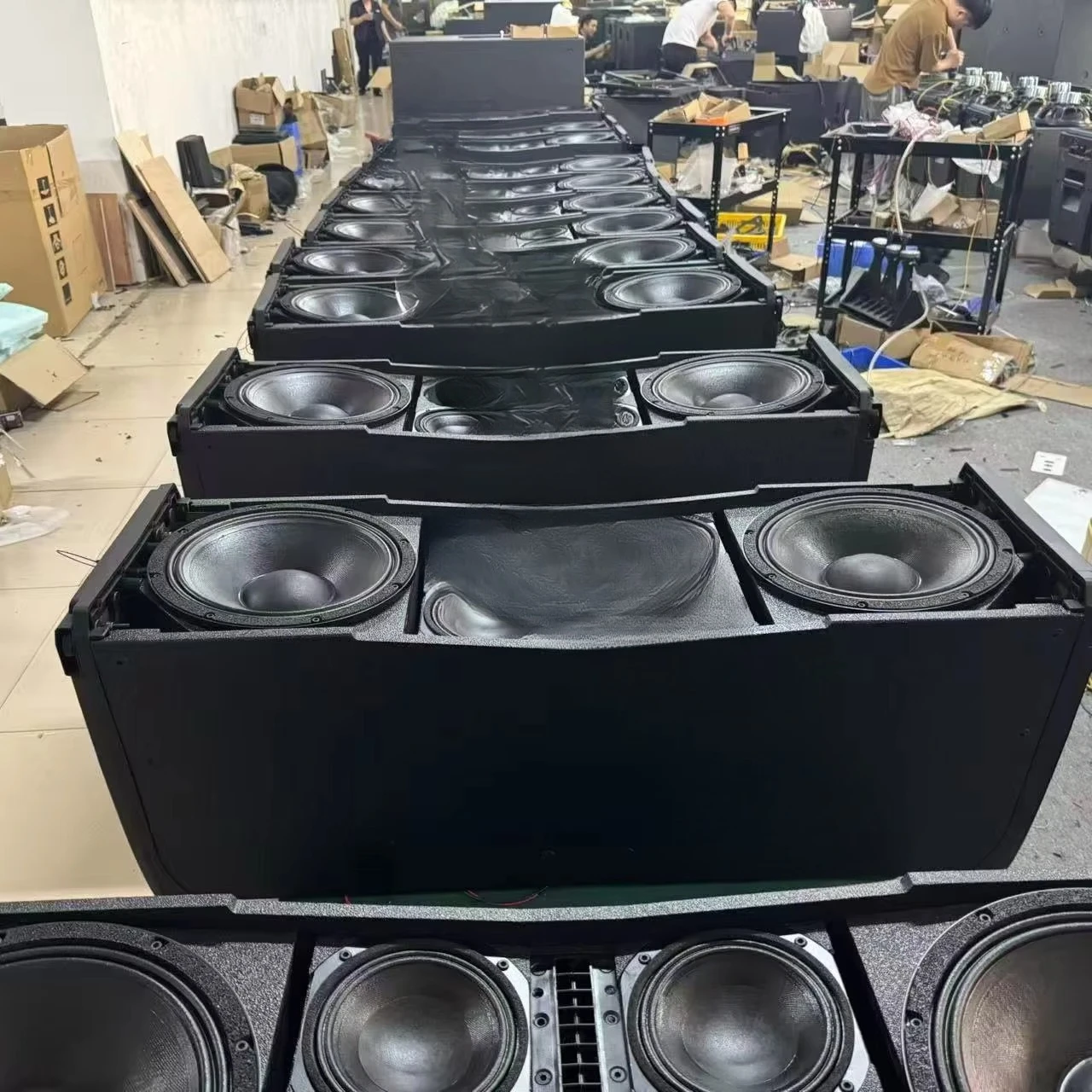 50-A 4k 12-Zoll 3-Wege Active Line Array Lautsprecher Powered Sound System Stage Pro Audio