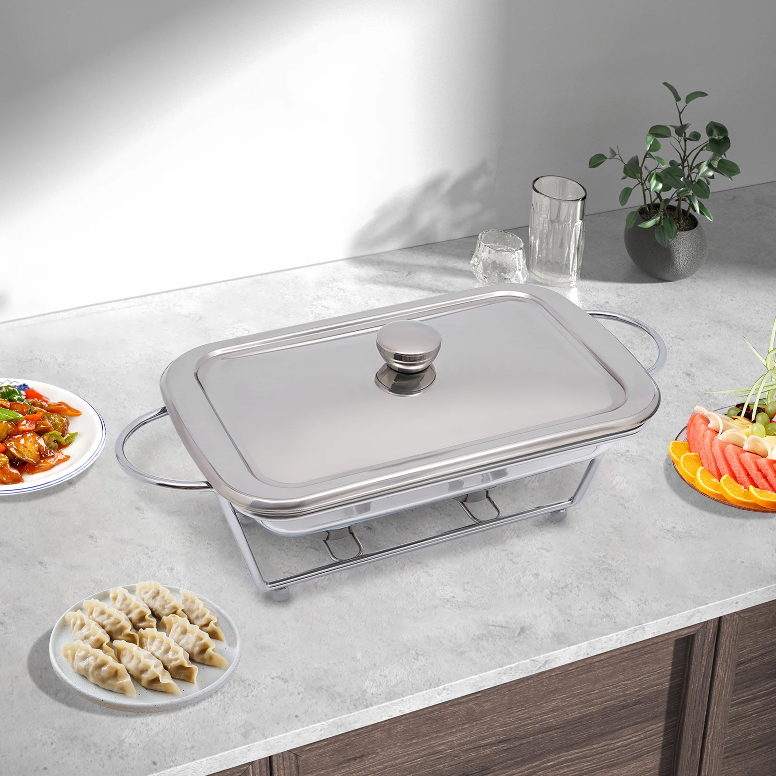 

Жаровня, устойчивая структура, сохраняющая тепло еды, емкость 0,5 галлона, прозрачный дизайн для отеля, ресторана, шведского стола, свадебной вечеринки, банкета