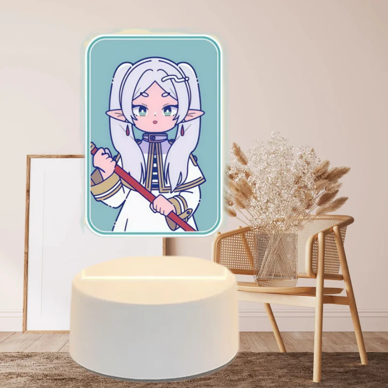 Lighting Decor And Beyond - Square Portrait Acrylic Lamp for Frieren: