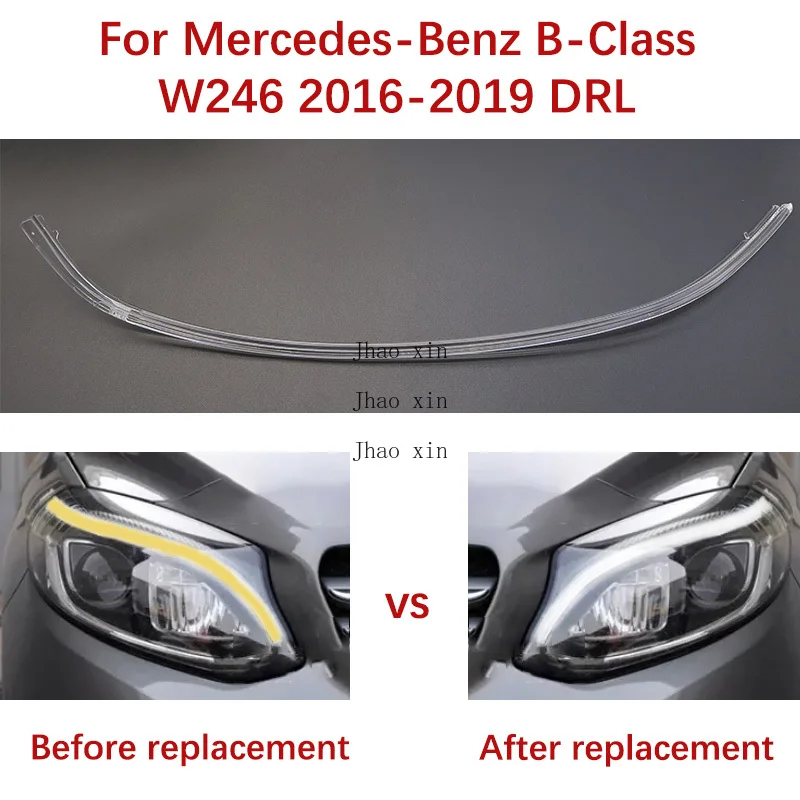 

White Light For Mercedes-Benz B-Class W246 Daytime Running Lights Angel Eyes 2016-2019 Car Headlights DRL Tube Ballast Module