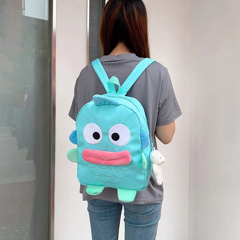 

Cute Cartoon Clown Fish Backpack for Children and Adults Casual Funny Large Capacity Student Class School Bag Wear Resistance