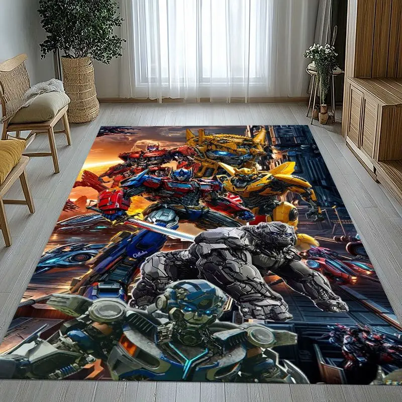 Autobots Transformers Optimus Prime Soft Non-Slip Large Area Rug for Living Room,Bedroom Playroom Carpet Mat for Sofa,Home Decor