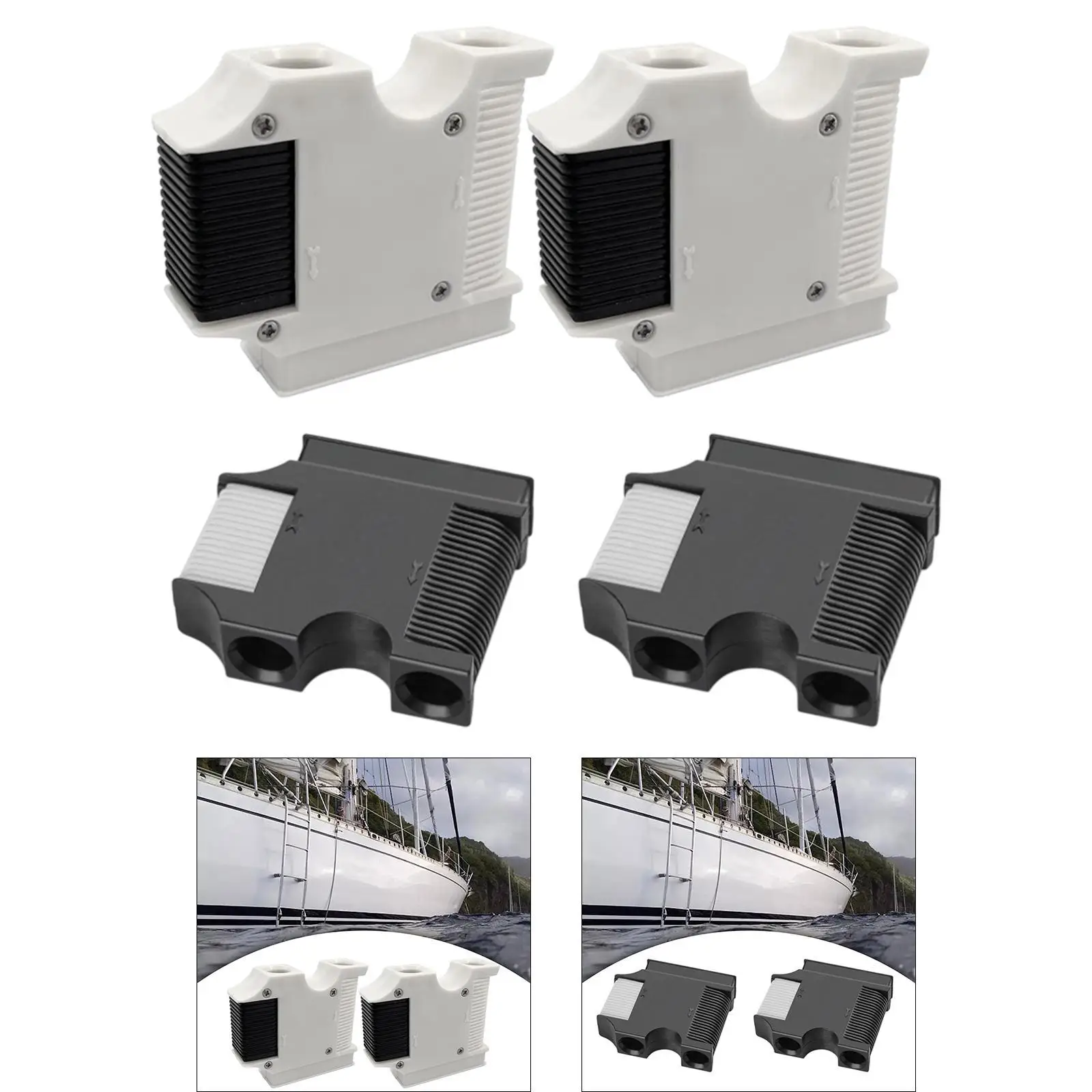 

2 бутсы для рельсов лодок, зажимы для крыльев, регулируемые прочные аксессуары, легко устанавливаются, быстросъемные