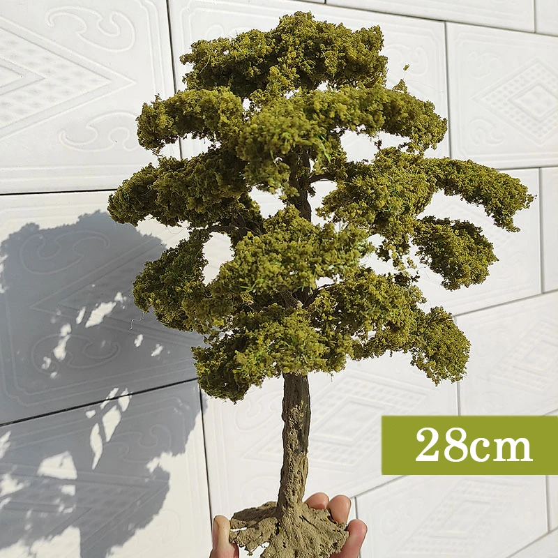 1PC 10/15/23/28cm HO/OO/G Schaal Herfst Model Bomen miniaturen Tuin Landschap Model MINI Platform Trein Spoorweg Layout