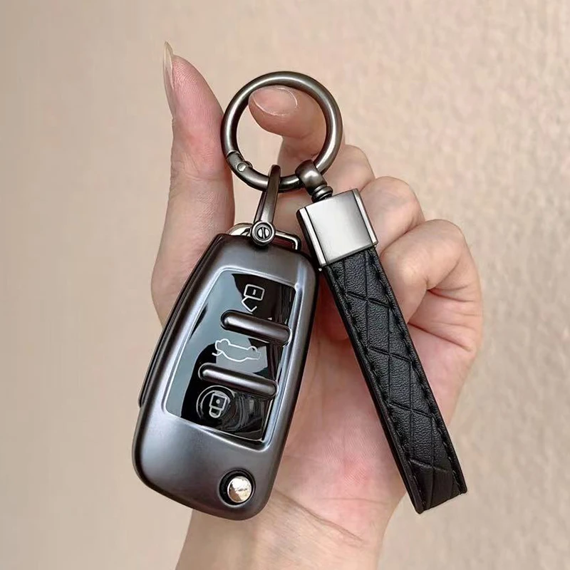Grey TPU Key Case Cover Shell for Audi A4 B7 A6 C6 4f 8v A3 8p A1 A3 Accessories Auto Remote Key Holder 3 Button Jacket