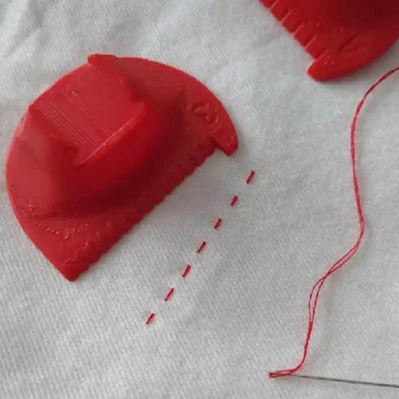 أداة خياطة الحواف قفل الحافة مجموعة قياس الخياطة مكونة من 3 قوالب قياس دليل مسطرة الإبهام للحرف اليدوية طبقات مستقيمة ومنحنية