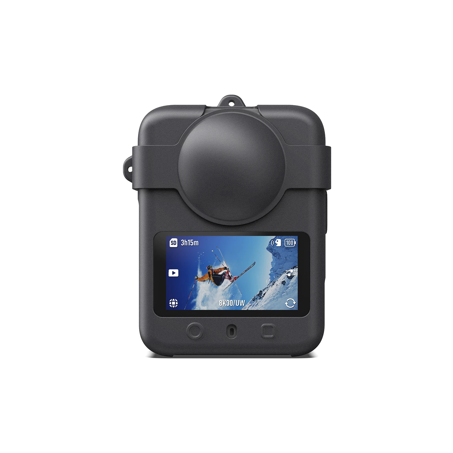 حافظة من السيليكون لـ DJI OSMO 360 حافظة واقية مضادة للصدمات مع غطاء عدسة لملحقات حافظة واقية للكاميرا DJI OSMO 360