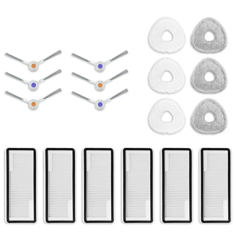 A44F-For Narwal J4 Robot Vacuum Side Brush HEPA Filter Mop Pad Replacement Spare Parts Accessories