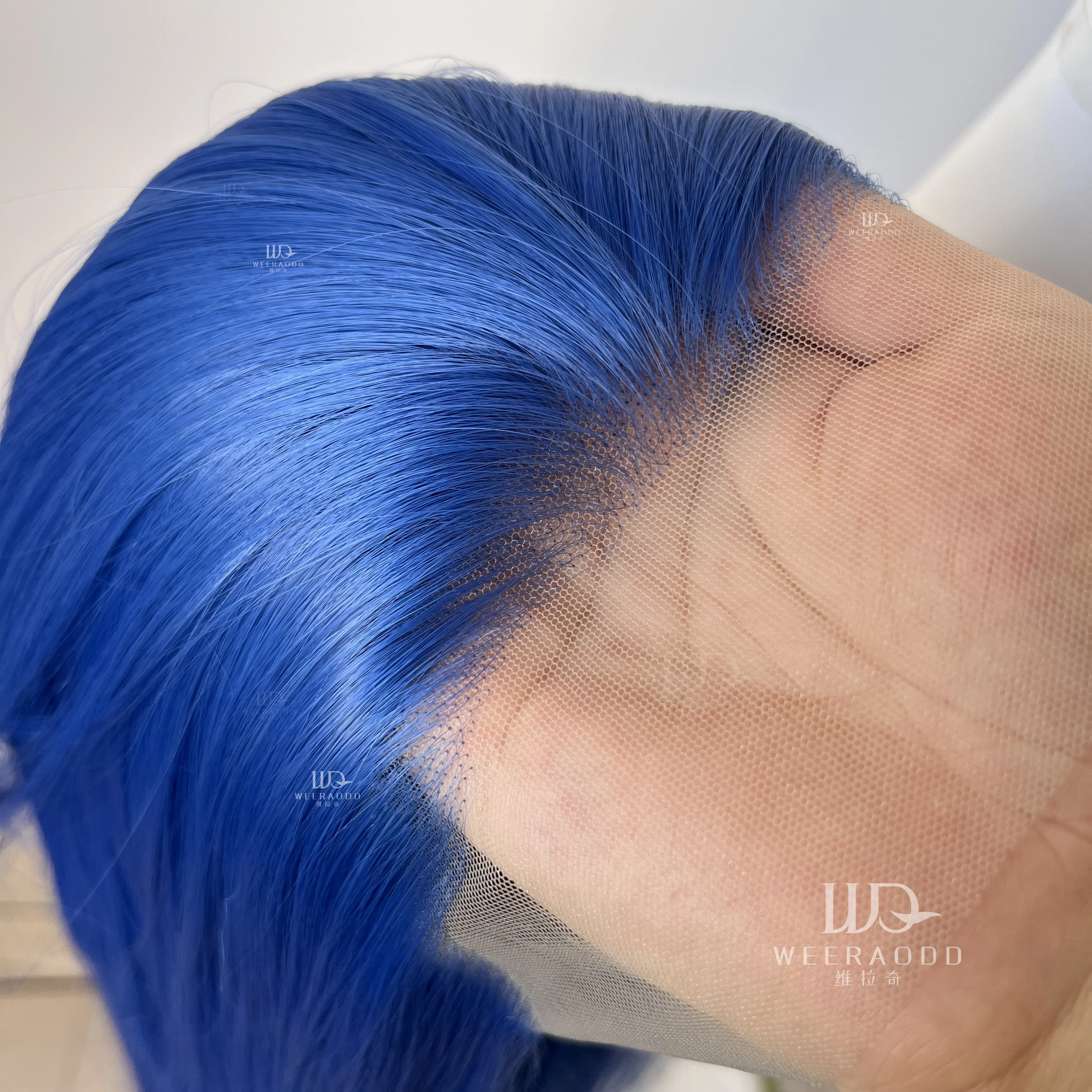 Peluca con malla أمامي sintetica azul zafiro oscuro 13x4 para mujer pelucas sin pegamento largas y rectas de 26 pulgadas peluc