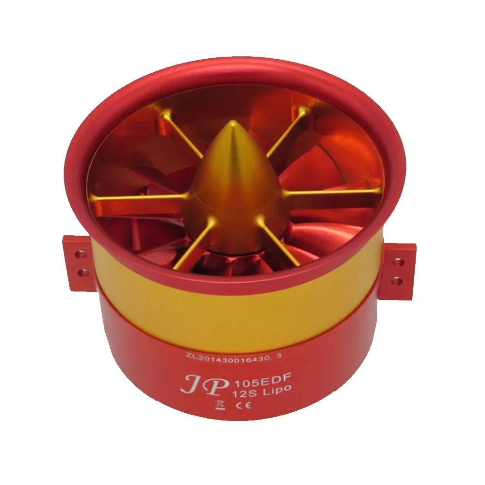 JP 90mm 105mm 120mm EDF metal culvert Ducted Fan 12 Blades  5060 4260 4250 Motor 6S 12S 14S  RC Air Plane