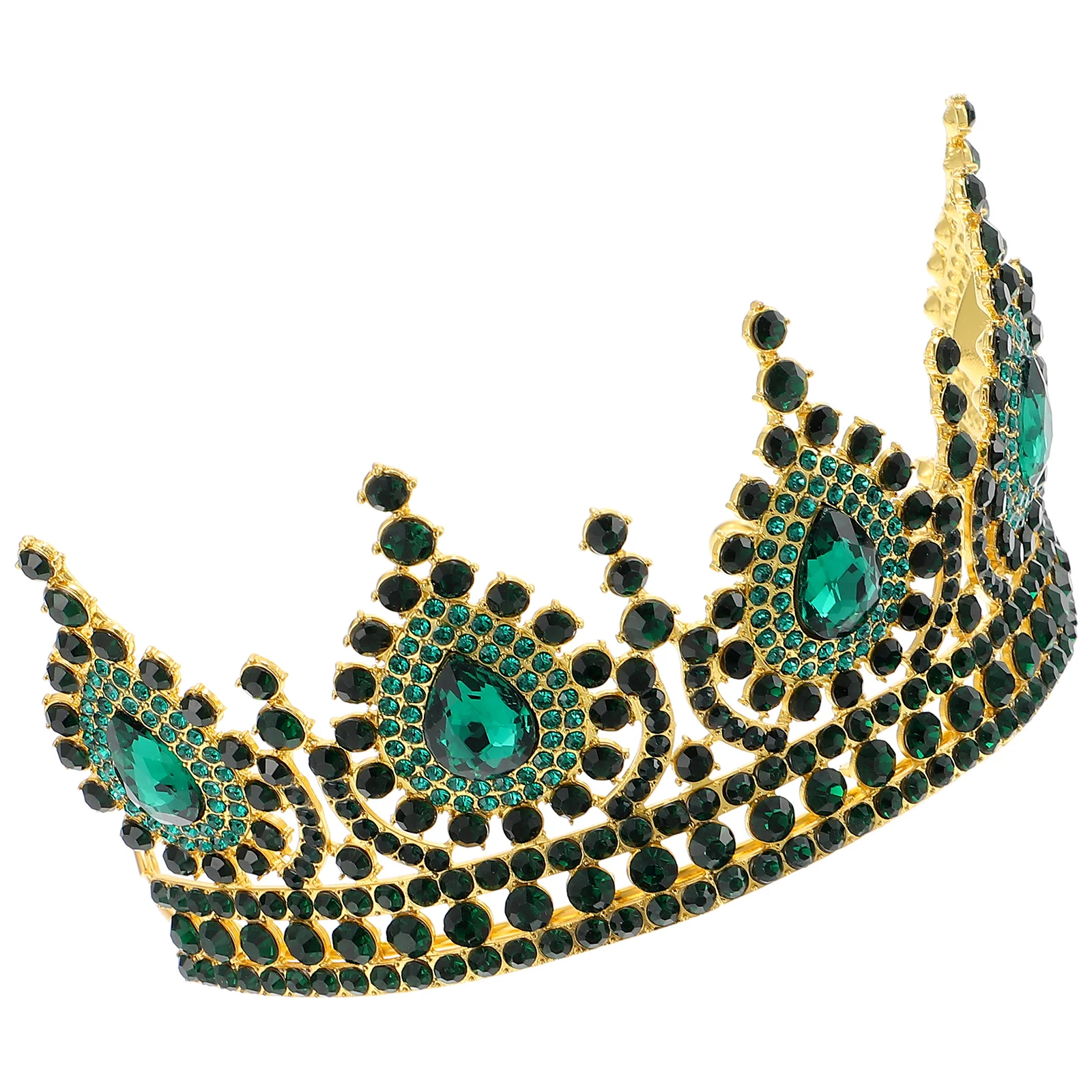 

Rhinestone Crown Party Headpiece Accessory Green Women Headbands Bridal Bridesmaid Party Prom Alloy