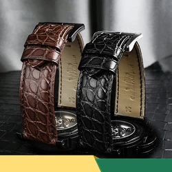 Crocodile Leather watchband for Panerai watch strap Leather Men's fat sea PAM111 PAM441 wristband 22mm 24mm 26mm men's bracelet