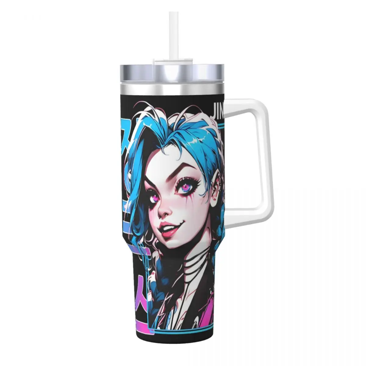 

Стакан из нержавеющей стали Jinx, термокружка Arcane, сохранение тепла, горячие напитки, автомобильные кружки, дизайн вождения, бутылка для воды