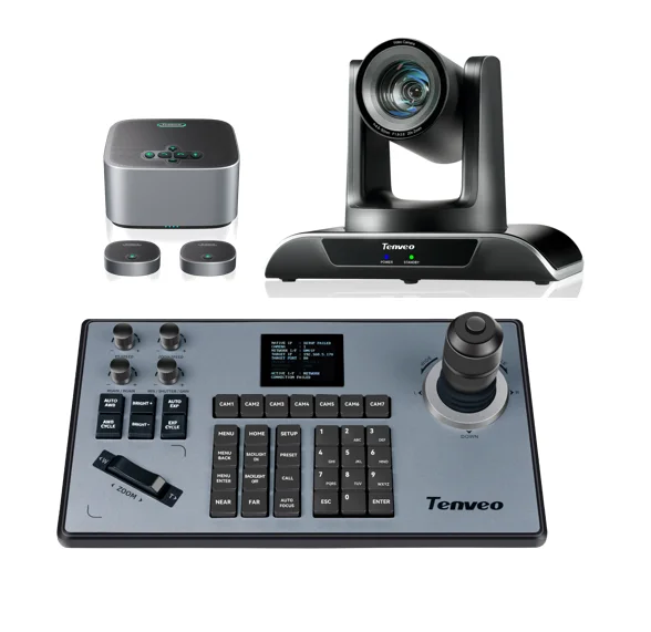 Professional Full Conference Kit PTZ Camera Bluetooth Microphone and NDI PTZ Camera Controller Video Conference System Bundles