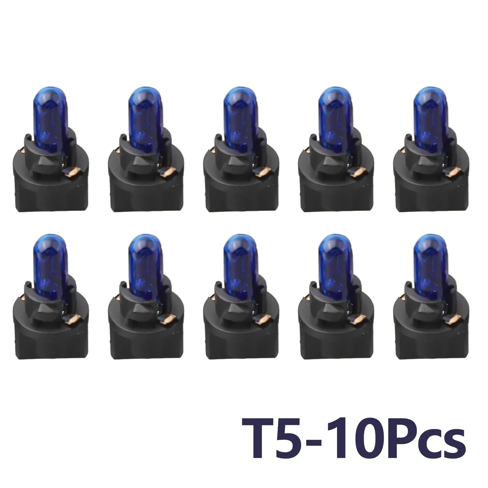 Accessoires d'ampoule intérieure LED de voiture, bleu T5 17 18 27 37 58 70 73 74 79 85 86 206, 207, 286, 30SMD, 10 pièces