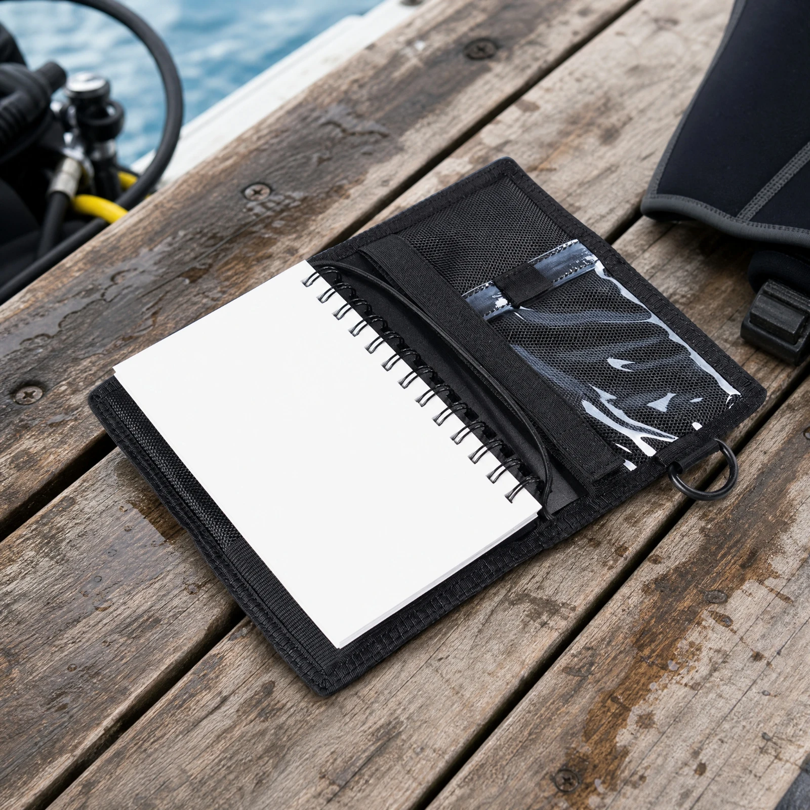 Underwater Writing Notebook Spiral-Bound Scuba Diving Notebook Compact Lightweight