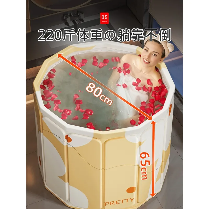 Bild 5: Faltbarer Eimer für Erwachsene und Kinder, Haushaltsbadewanne, Ganzkörper-Badewanne