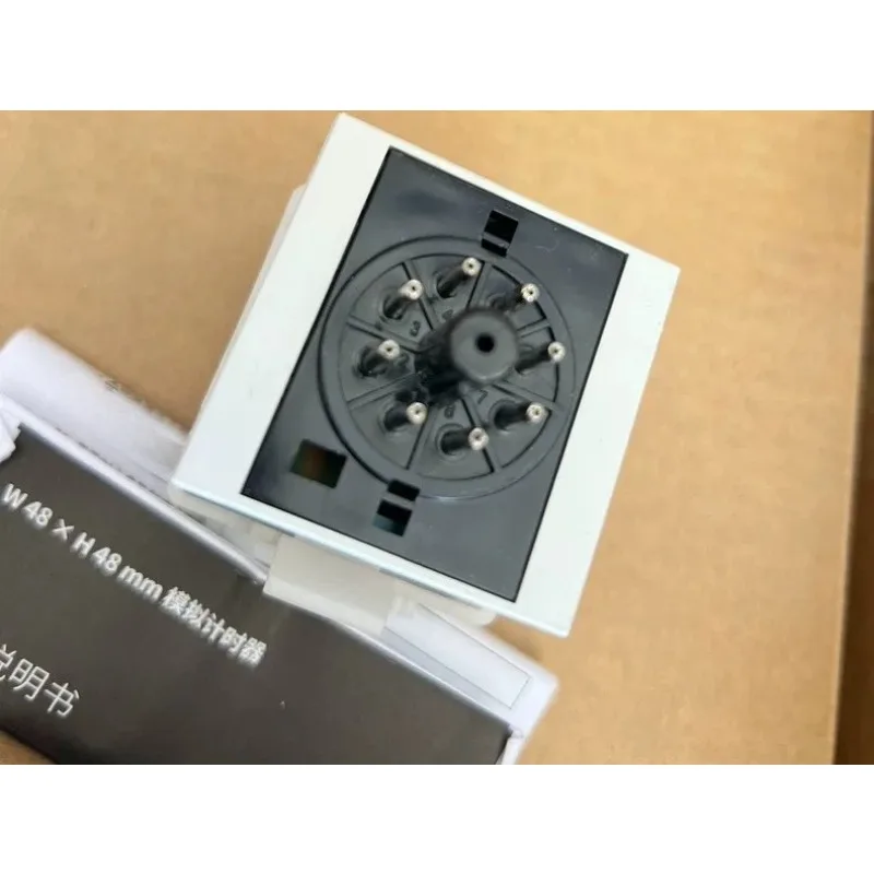 1PCS AT8N Analog Multi Function Timer Relay 0.05S-100H 48×48mm 8Pin Socket Type