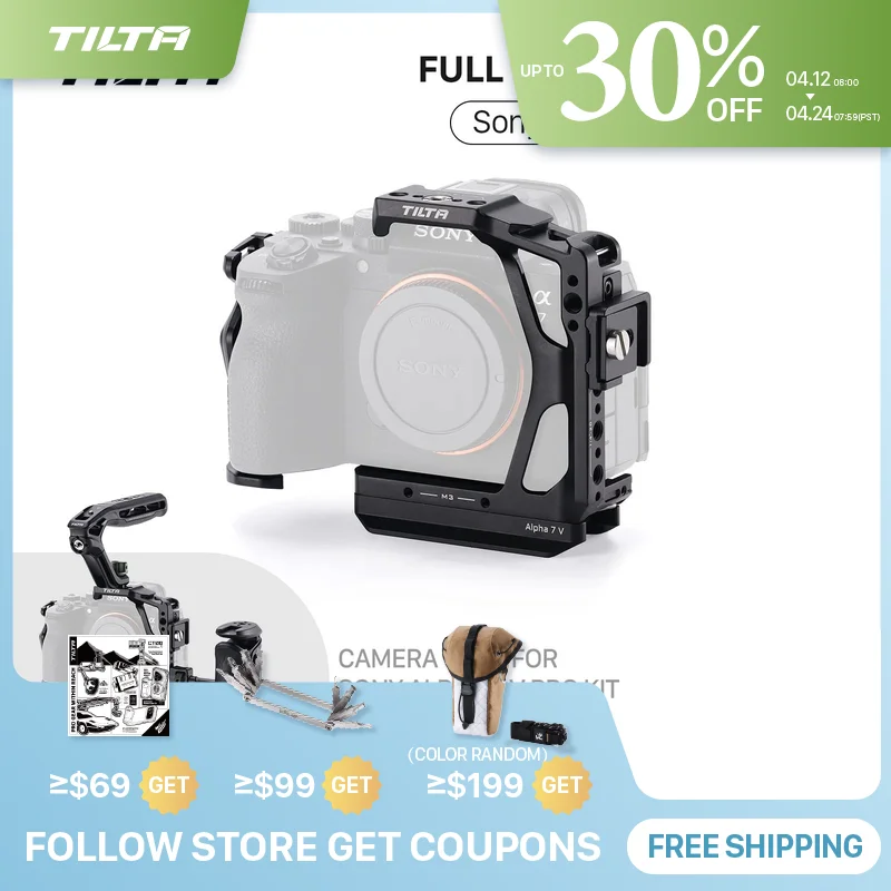 

Комплект кейджей TILTA TA-T100 (полный/половинный) для камер Sony A7 V, A7M5, A7R V с кабельным зажимом, боковой рукояткой Xeno и батарейной площадкой PD V-Mount