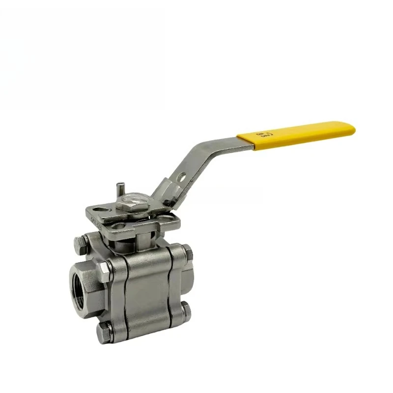 Advanced factory direct sales 1000WOG 1/4 "-4" three-piece ball valve CF8M food/hygiene/pipeline industry manual valve