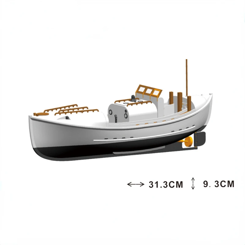 1/35 Rescue Boat Remote Control Boat Work Boat CG36500 Boat Model Kit Angry Sea Rescue Assembled Boat Model Kit