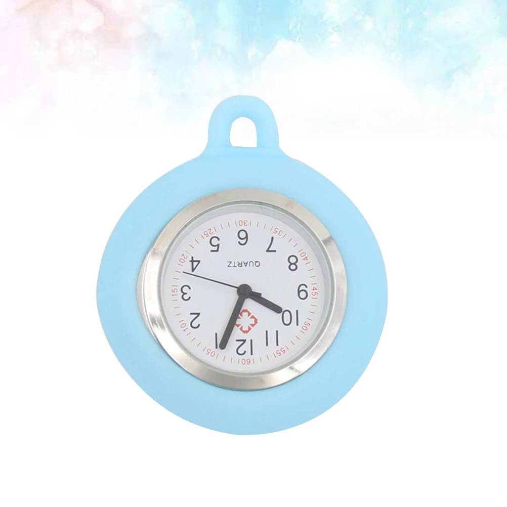 Portable Nurse Watch Unisex Nurse Hanging Watch Fresh Nurses Rope Watch (Light Blue, without Lanyard)