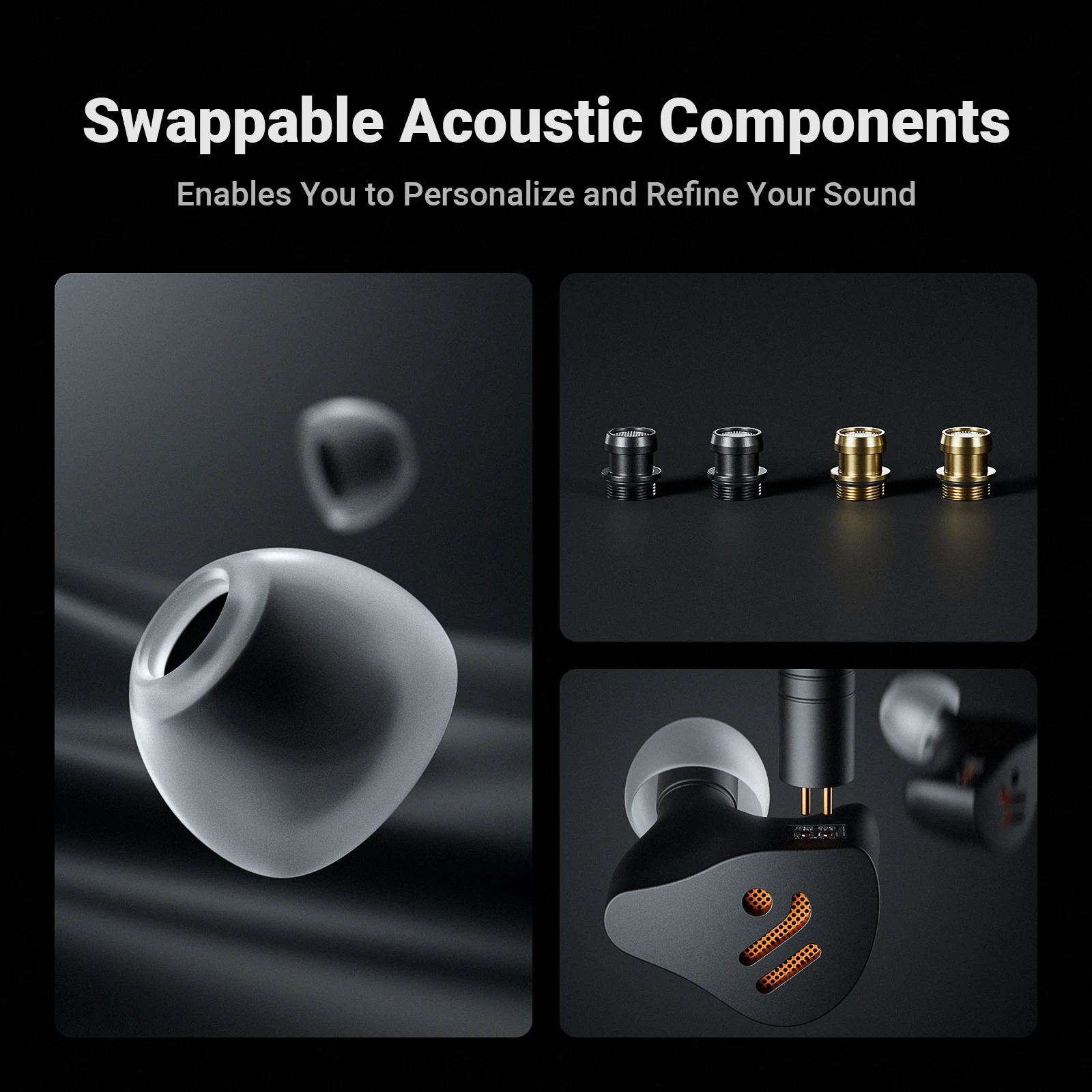 Fosi Audio IM4 Hifi Wired Earphones Open-Back Dynamic Drivers IEM Headphones For Music Monitoring Gaming Earbuds view 5