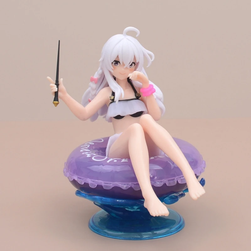 

Elaina Pool Party Anime Wandering Witch The Journey Of Elaina Action Beautiful Girl Desktop Figurine Collection Model Toys Gift