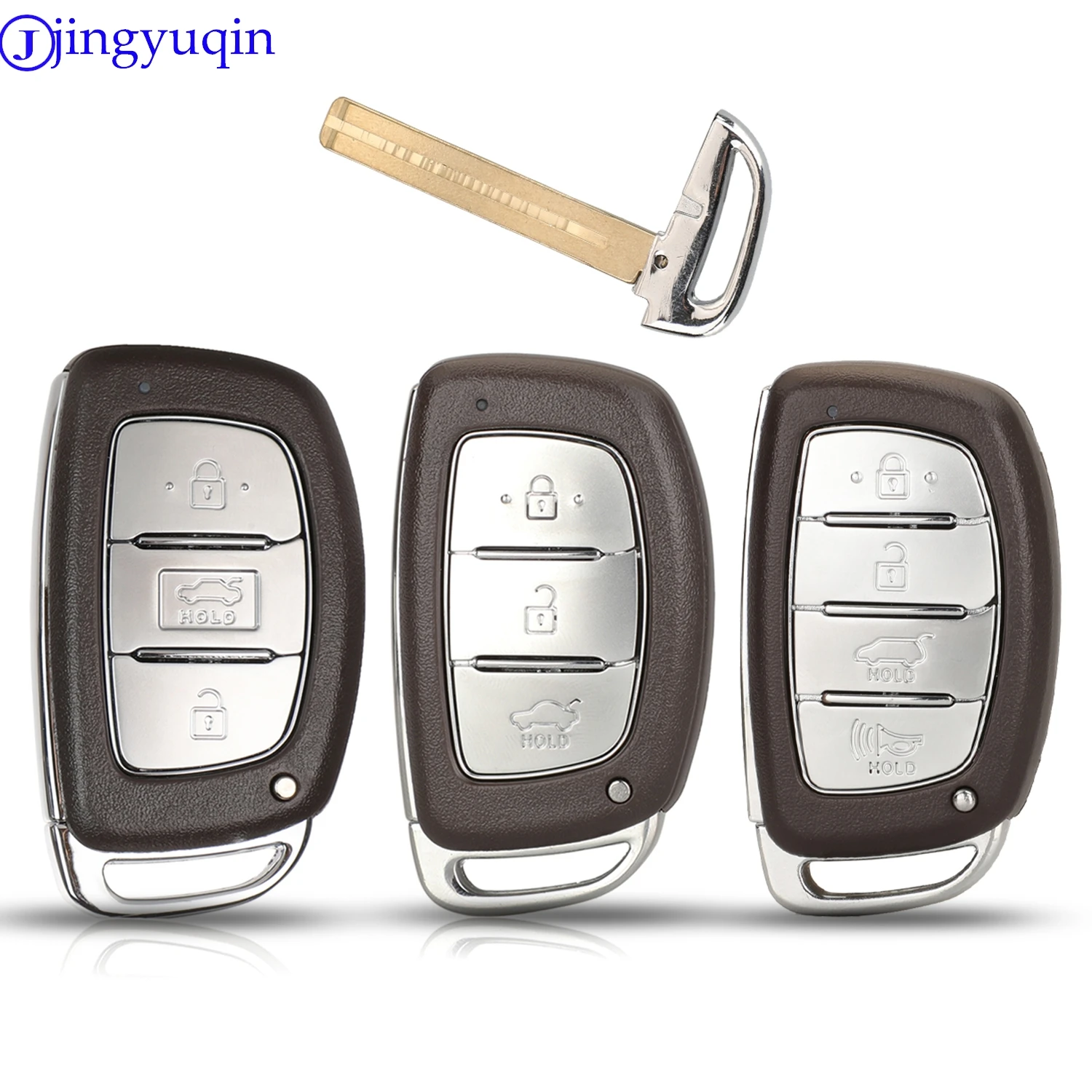 jingyuqin New Remote Car Key Shell Cover For Hyundai Creta Mistra Elantra Verna Tucson ix25 IX35 Smart Key Case