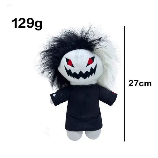 27cm Zxc Cat peluche Halloween paura di essere una bambola di peluche gatto con denti da Bar in bianco e nero per regalo di compleanno per bambini