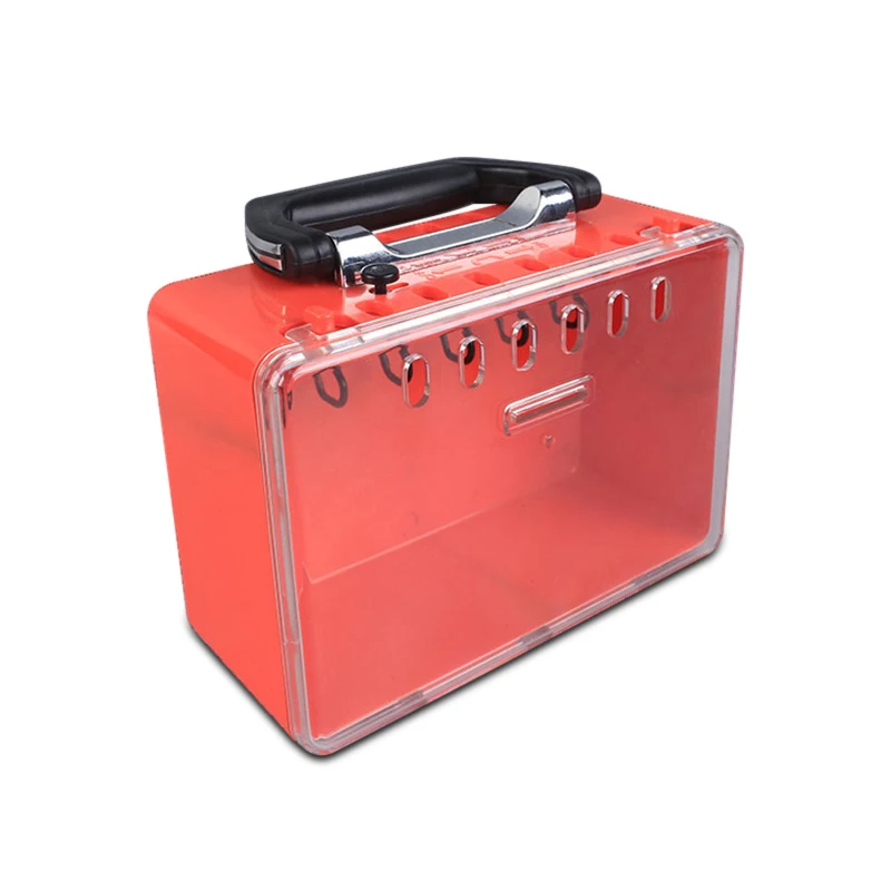 

Portable Plastic Safety Group Lockout Box Large-sized Equipment Multiple Multipoint Conctrol Co-management LOTO Device