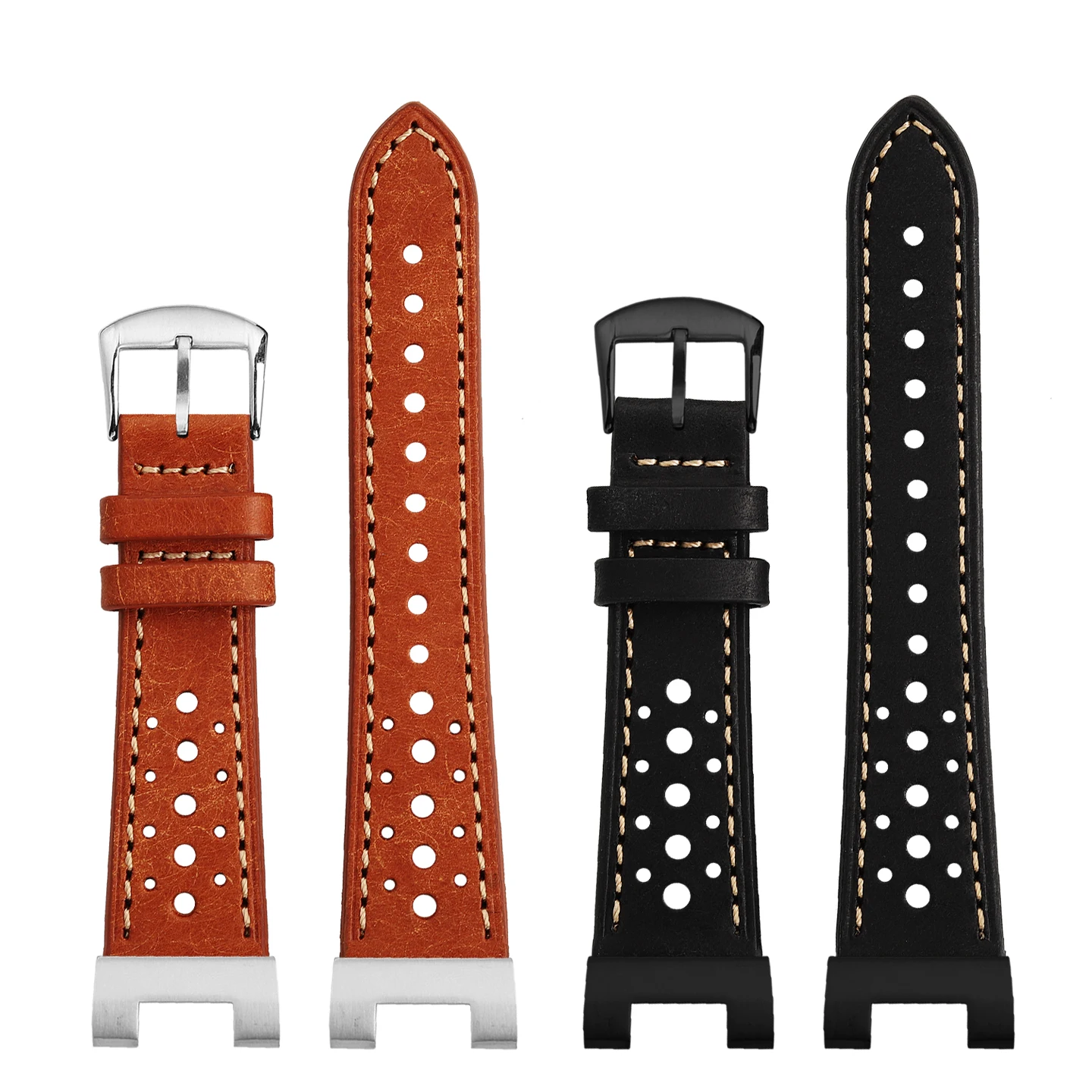 حزام ساعة من الجلد الطبيعي لساعة كاسيو G-SHOCK GST-210/W120L/S130L/S310 GST-B100 W300/400G ملحقات حزام الساعات للرجال #6