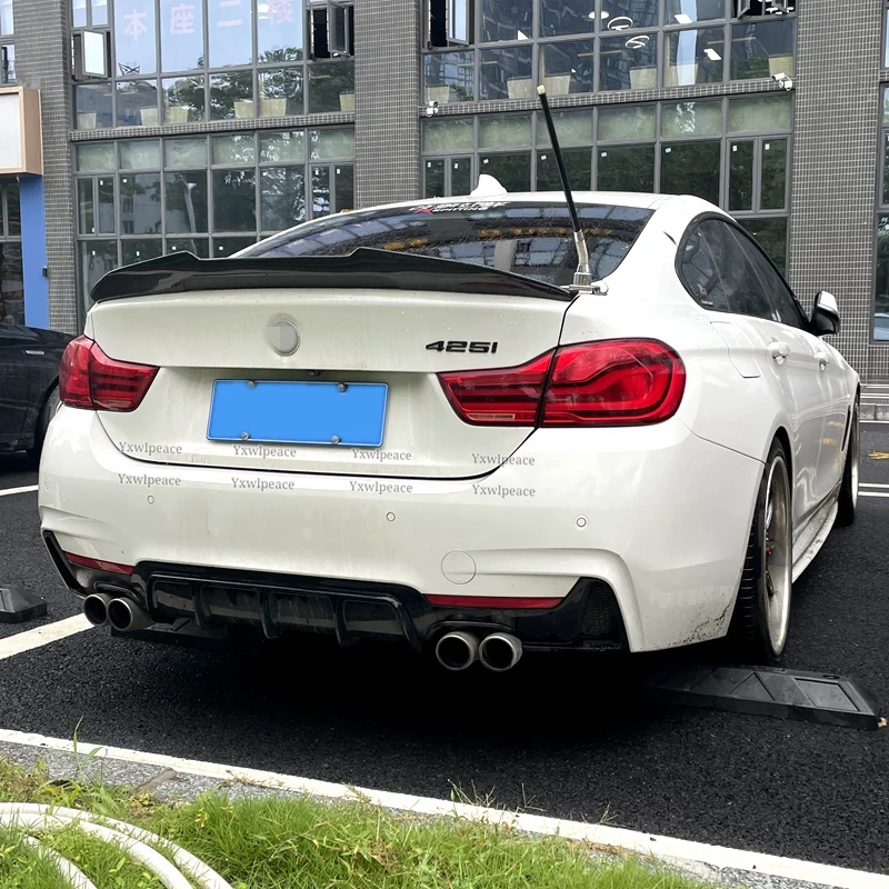 For BMW 4 Series F32 f36 Spoiler 2013-2020 ABS Plastic Unpainted Color PSM Style Rear Trunk Lip Spoiler Wing Car Styling